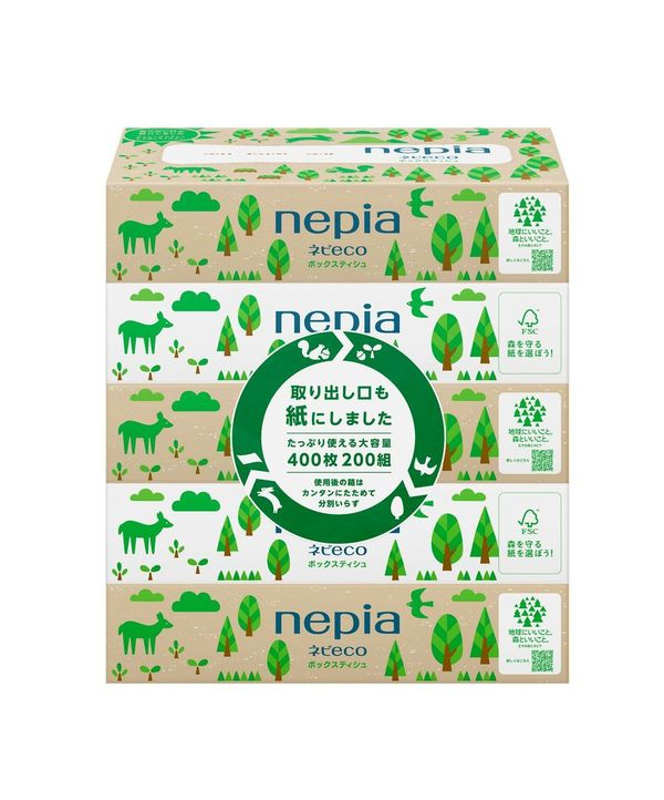 ネピア ネピeco ティシュ 200組 5コパック